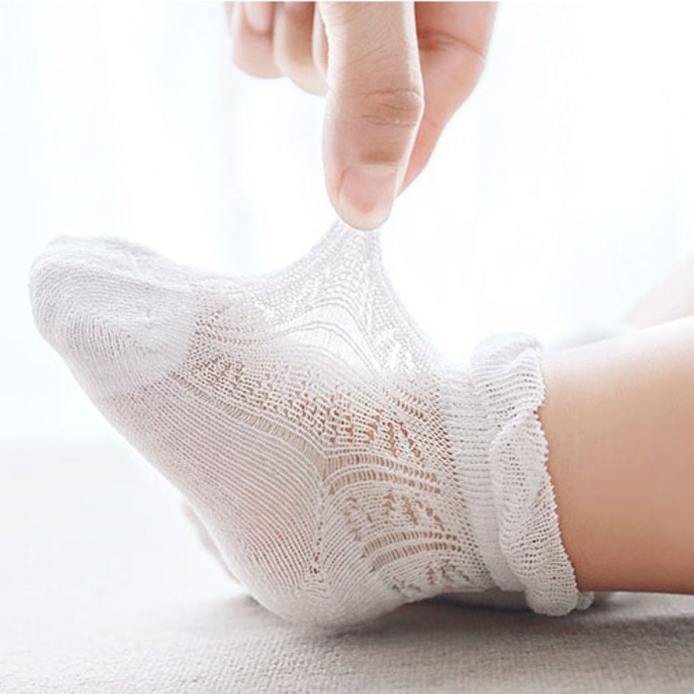 4Pairs Sweet Cotton Baby Ruffl - Unisex Baby Socks Non Slip review and price