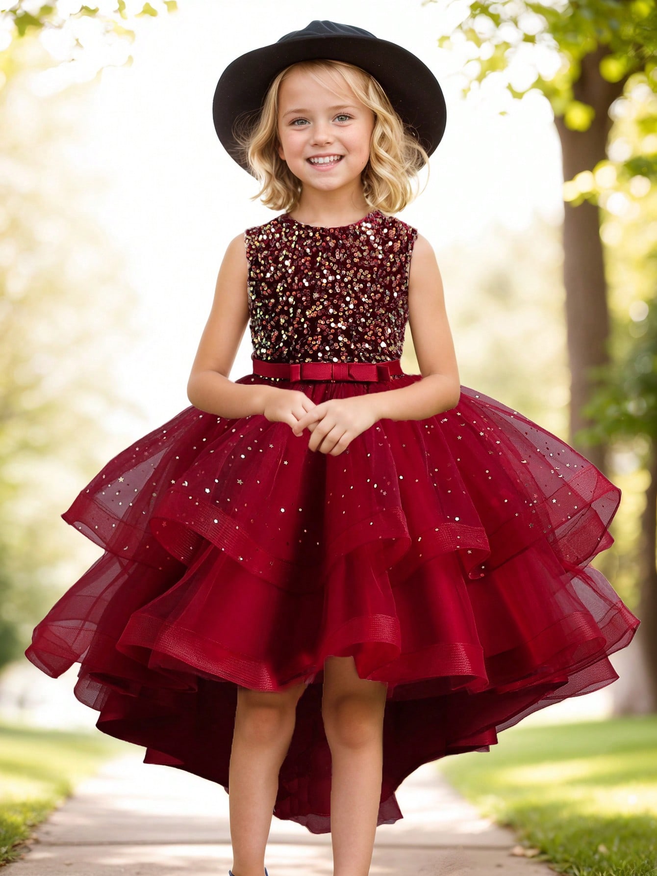 Baby Girl Princess Floral Sequ - Toddler Girl Tulle Party Dress review and price