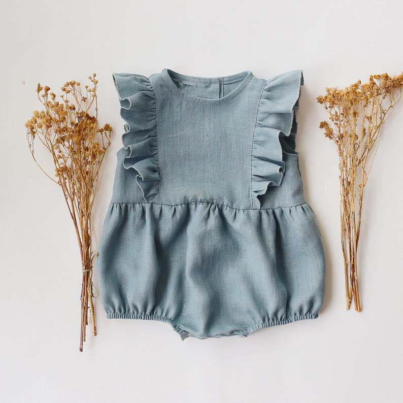 Summer Newborn Infant Baby Gir - Baby Summer Linen Sleeveless Jumpsuit review and price