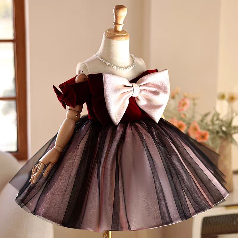 Jill Wish J464 Elegant Burgund - Toddler Girl Tulle Party Dress review and price