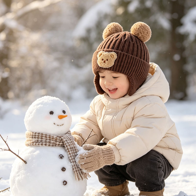1-10PCS Baby Bear Ears Knit Be - Infant Beanie Hat With Ears review and price