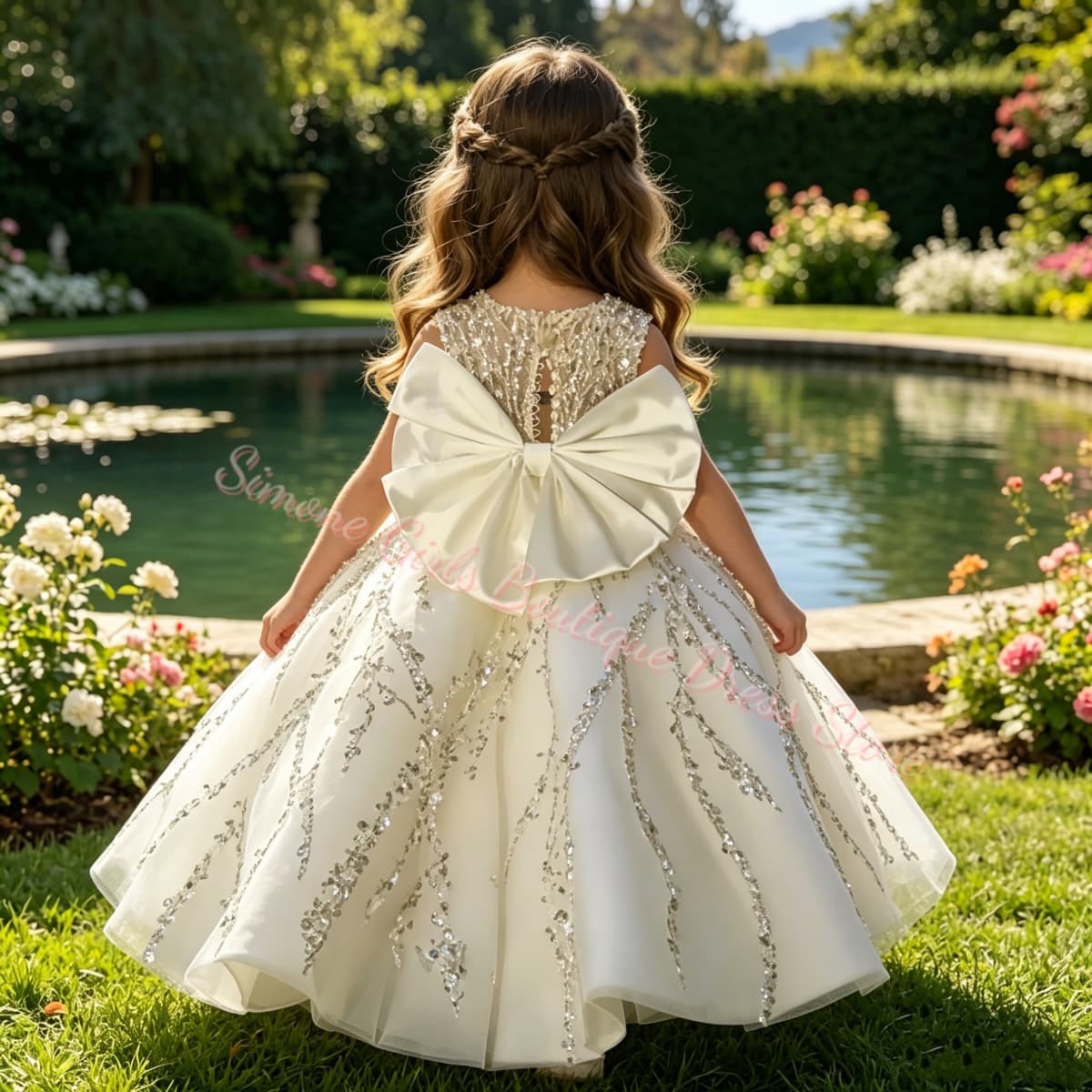 Flower Girl Dress Luxury Beade - Toddler Girl Tulle Party Dress review and price