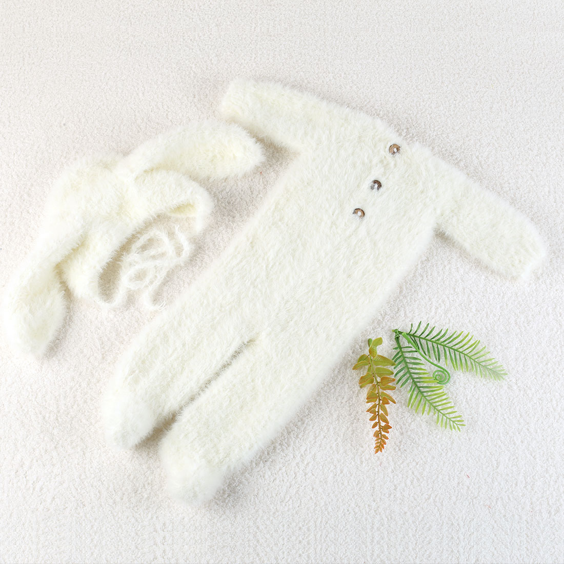 Vintage Knit Fluffy Teddy Bear - Infant Photography Props Outfit review and price