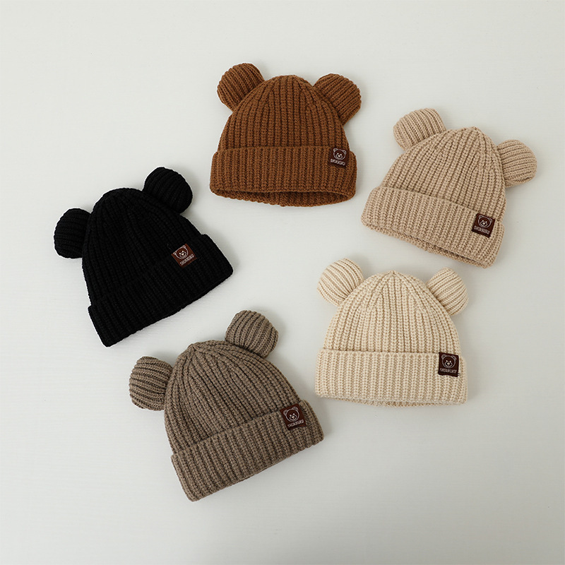 Bear Baby Winter Hat Cartoon E - Infant Beanie Hat With Ears review and price